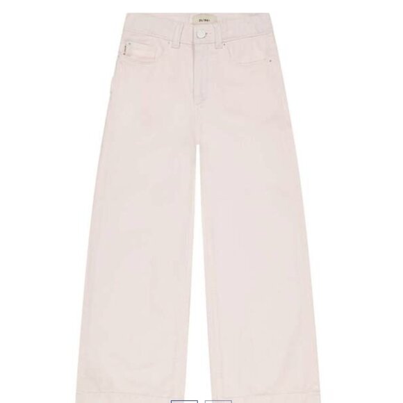 DL 1961 Girls' Lily Wide Leg Jeans - Girls size 16-Primrose Pink in Size 16 Girl - Picture 1 of 3
